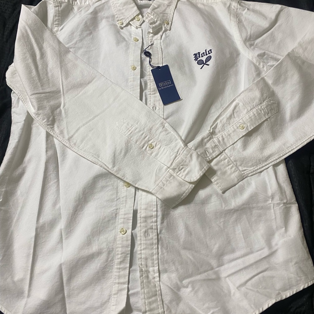 Polo by Ralph Lauren White Casual Button Down Shirt